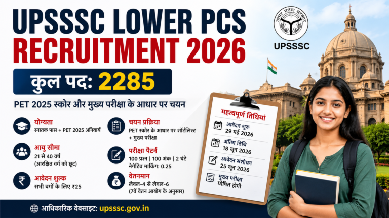 UPSSSC Lower PCS Recruitment