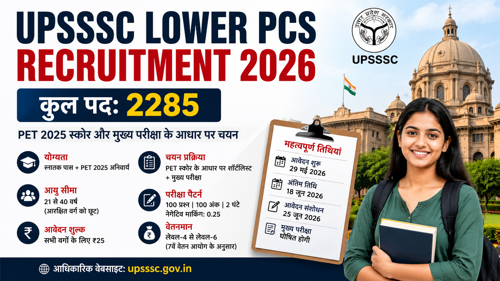 UPSSSC Lower PCS Recruitment