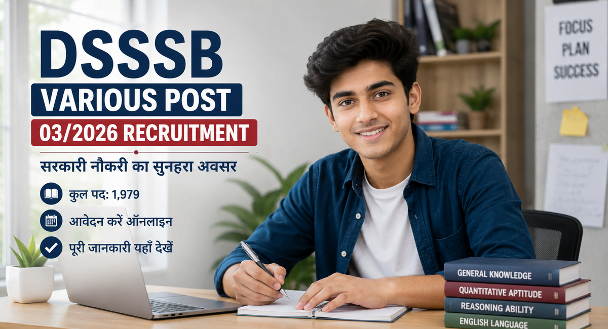 DSSSB Various Post 03/2026 Recruitment
