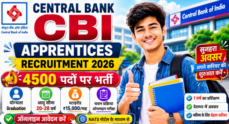 Central Bank CBI Apprentices Recruitment 2026