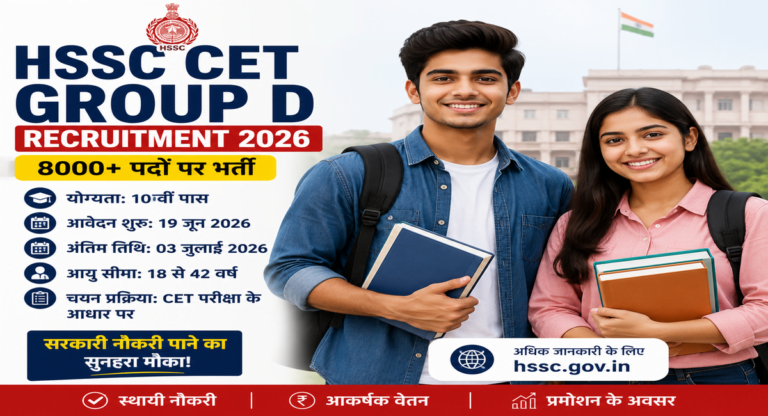HSSC CET Group D Recruitment 2026