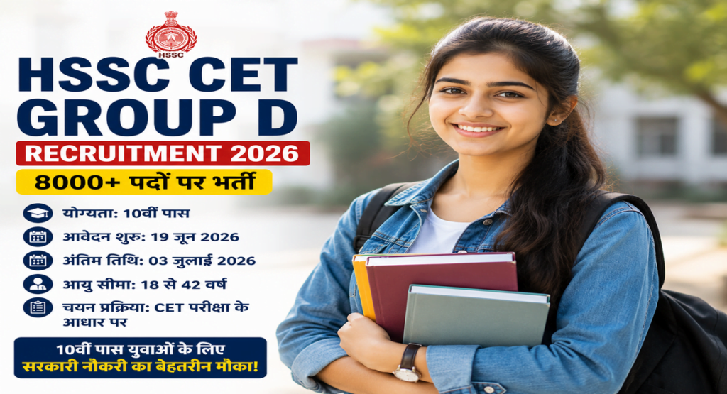 HSSC CET Group D Recruitment 2026
