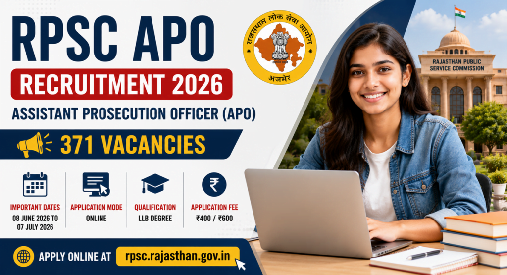 RPSC APO Recruitment 2026