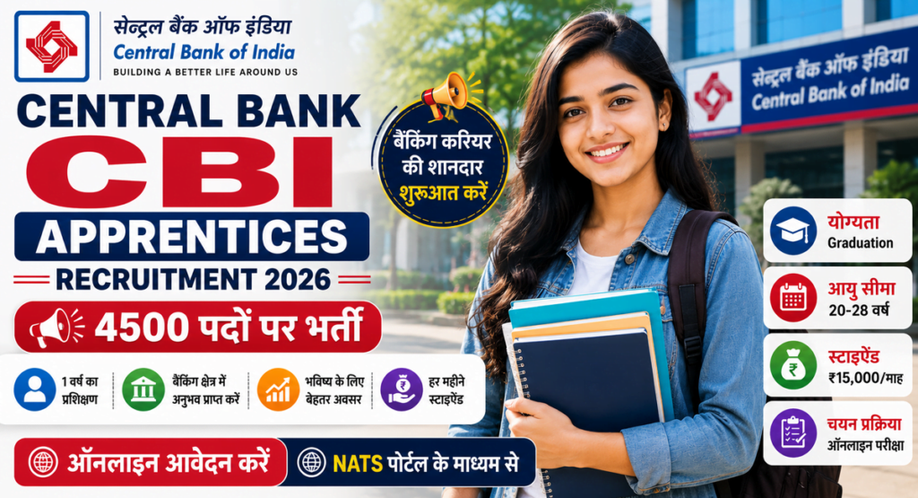 Central Bank CBI Apprentices Recruitment 2026