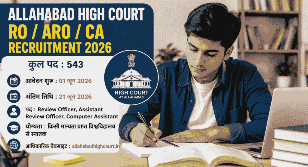 Allahabad High Court RO / ARO / CA Recruitment 2026