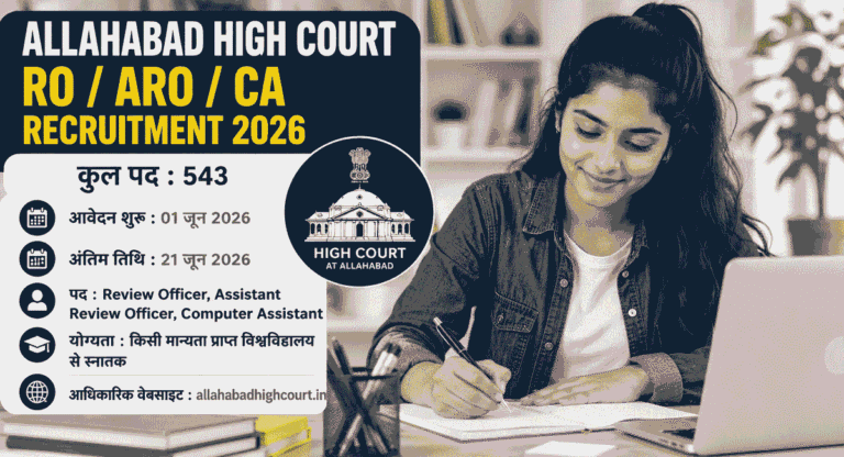 Allahabad High Court RO / ARO / CA Recruitment 2026