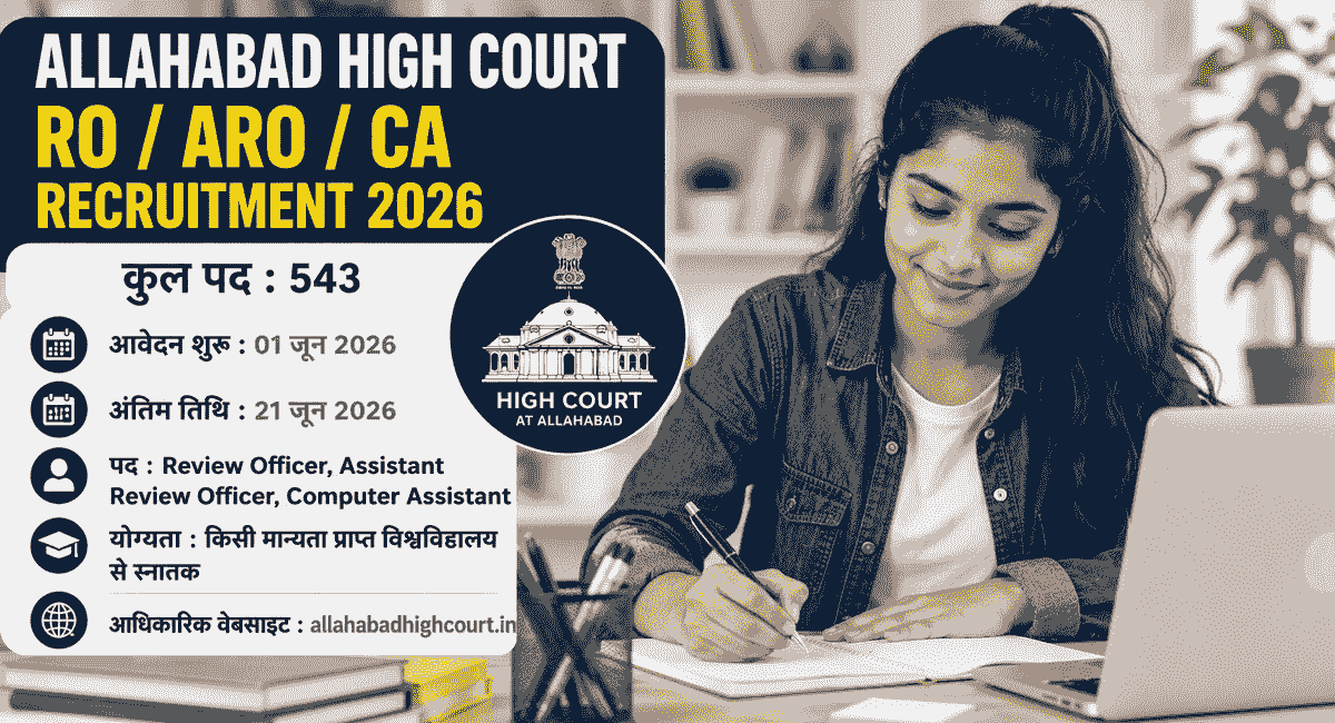 Allahabad High Court RO / ARO / CA Recruitment 2026