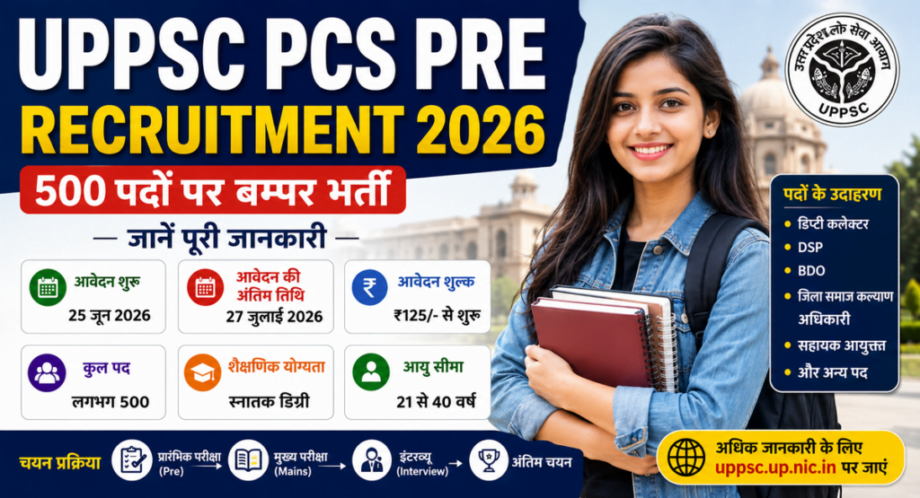 UPPSC PCS Pre Recruitment 2026