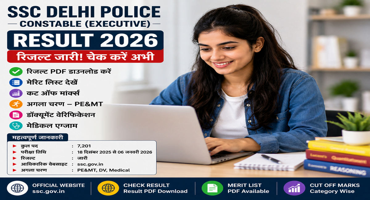 SSC Delhi Police Constable (Executive) Result 2026