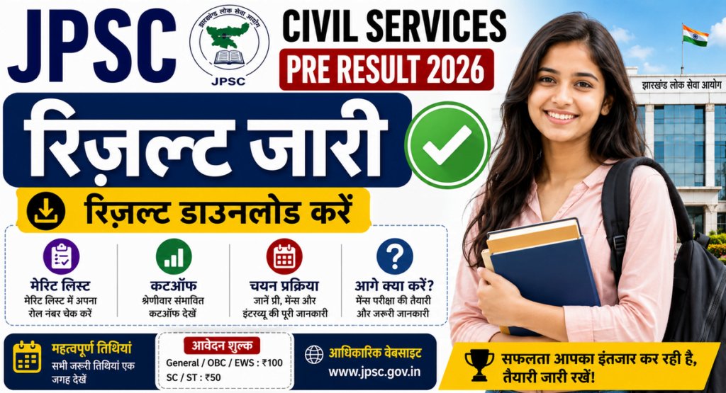 JPSC Civil Services Pre Result 2026