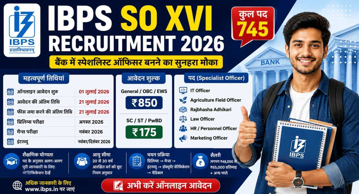 IBPS SO XVI Recruitment 2026