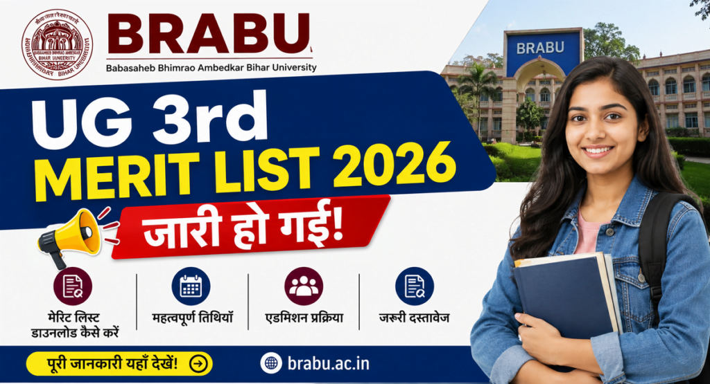 BRABU UG 3rd Merit List 2026
