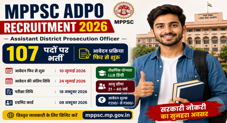 MPPSC ADPO Recruitment 2026