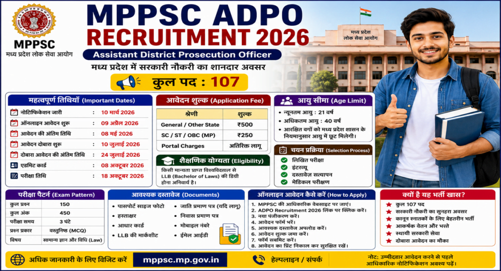 MPPSC ADPO Recruitment 2026