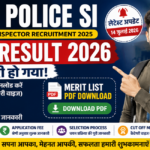 UP Police SI Final Result 2026