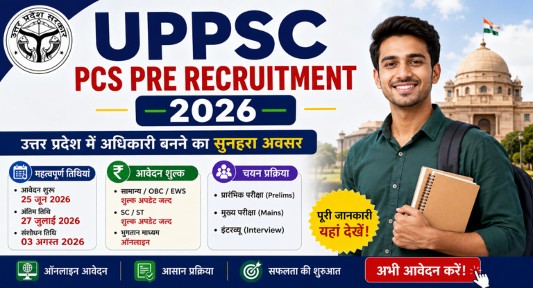 UPPSC PCS Pre Recruitment 2026