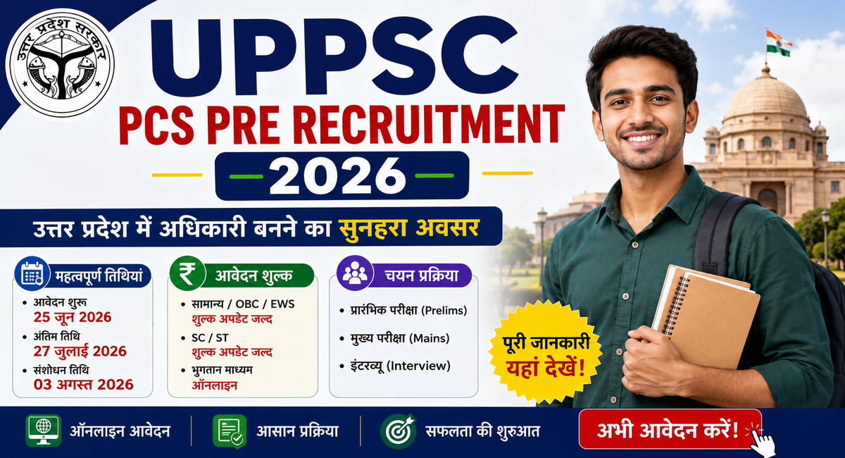 UPPSC PCS Pre Recruitment 2026