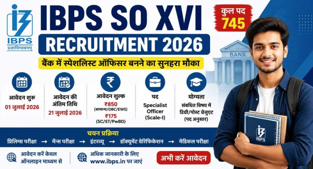 IBPS SO XVI Recruitment 2026