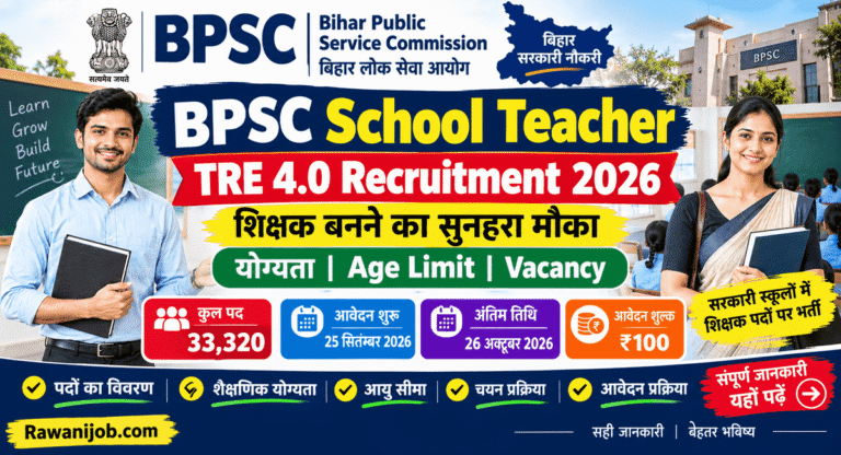 BPSC School Teacher TRE 4.0 Recruitment 2026