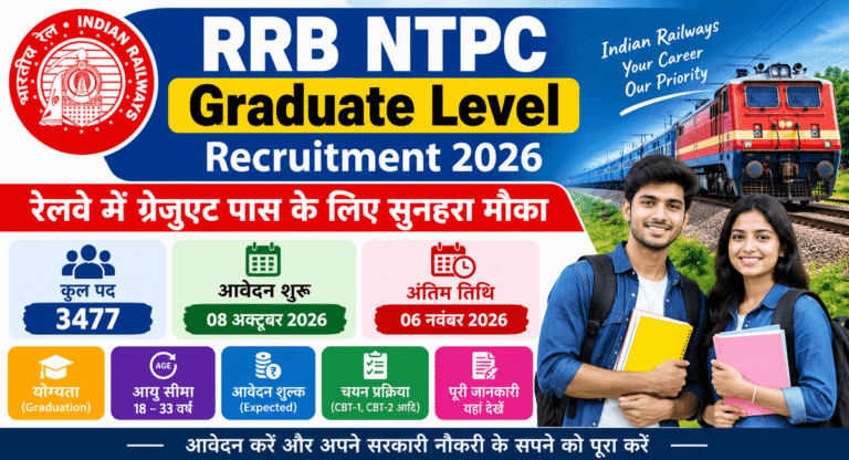 RRB NTPC Graduate Level Recruitment 2026